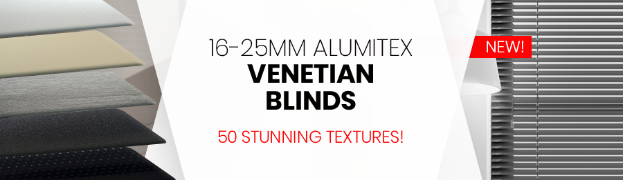 New! 16-25mm ALUMITEX venetian blinds: 50 stunning textures! | Domus Lumina