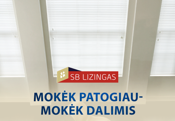 Dabar langų uždengimus galite įsigyti išsimokėtinai